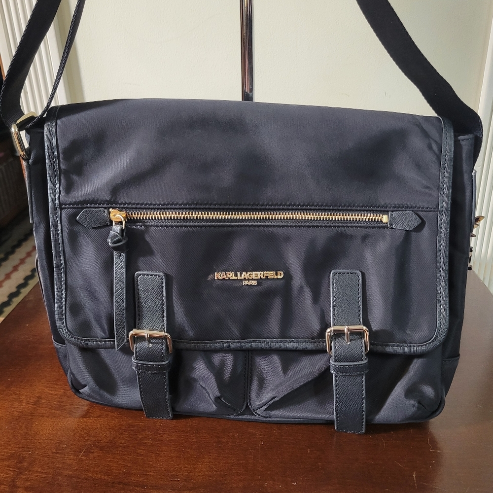 EUC Karl Lagerfeld Black Messenger Bag